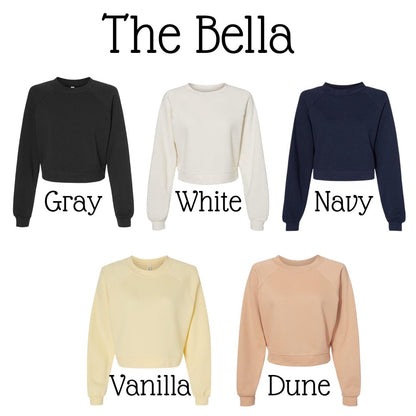 Tennis Script Crew Sweatshirt - Personalize it!