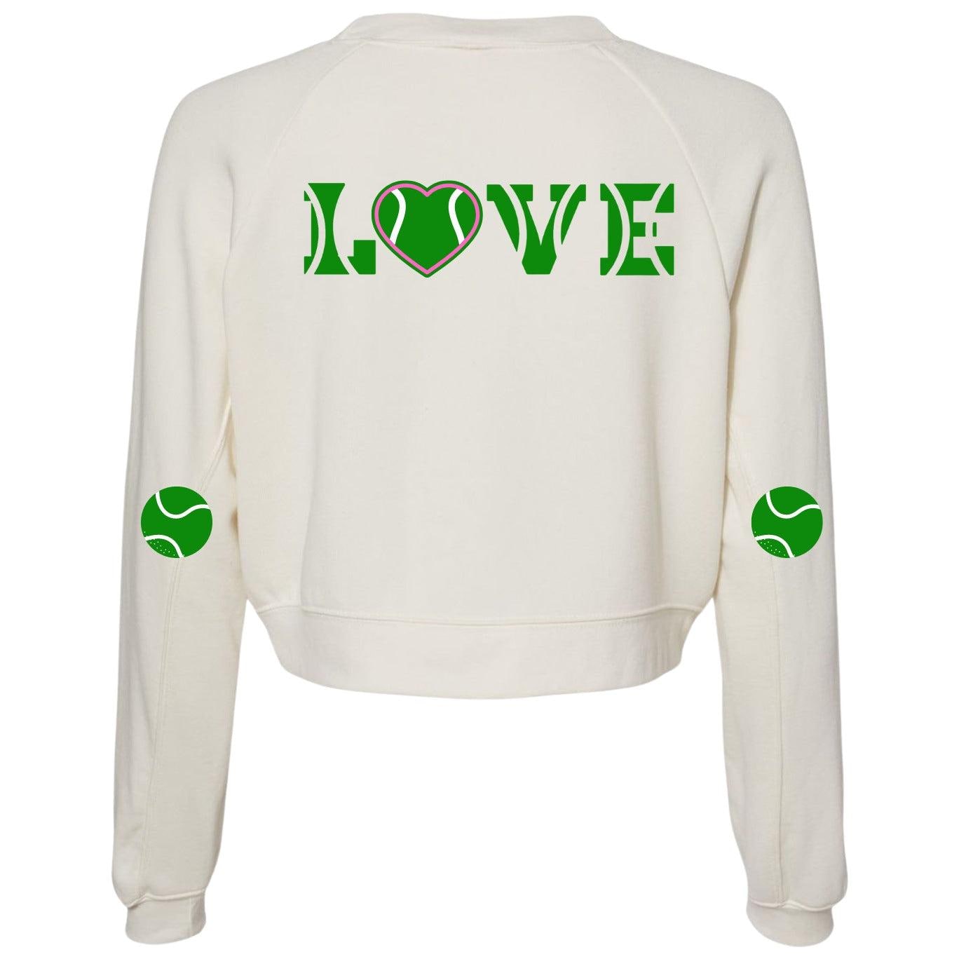 Tennis Love Crossed Racquets Sweatshirt