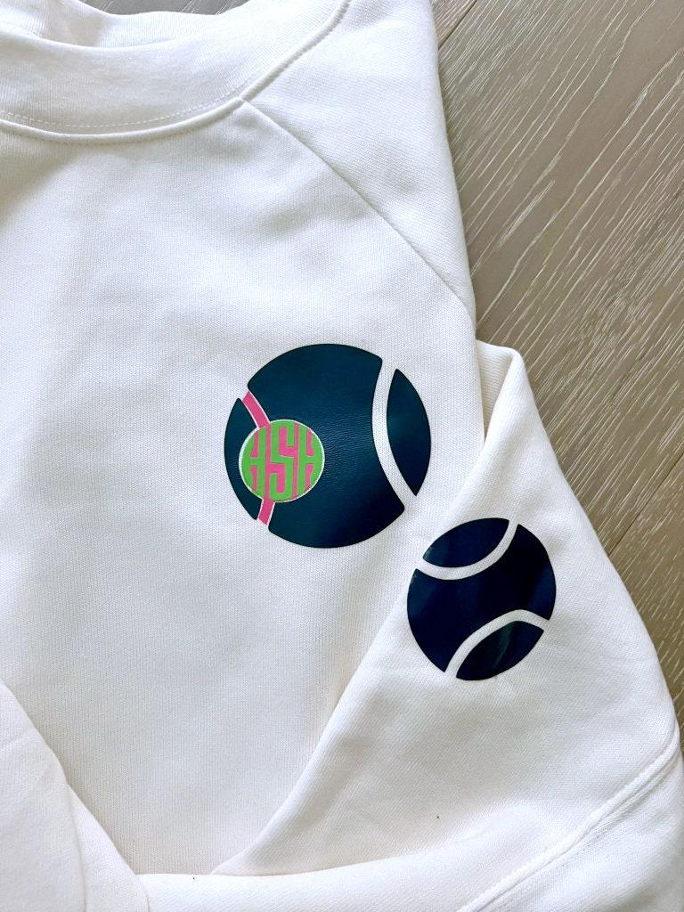 Custom Tennis Crew Shirt Sweatshirt, Personalized Tennis Shirt, Tennis Team, Tennis Gift, Tennis Club