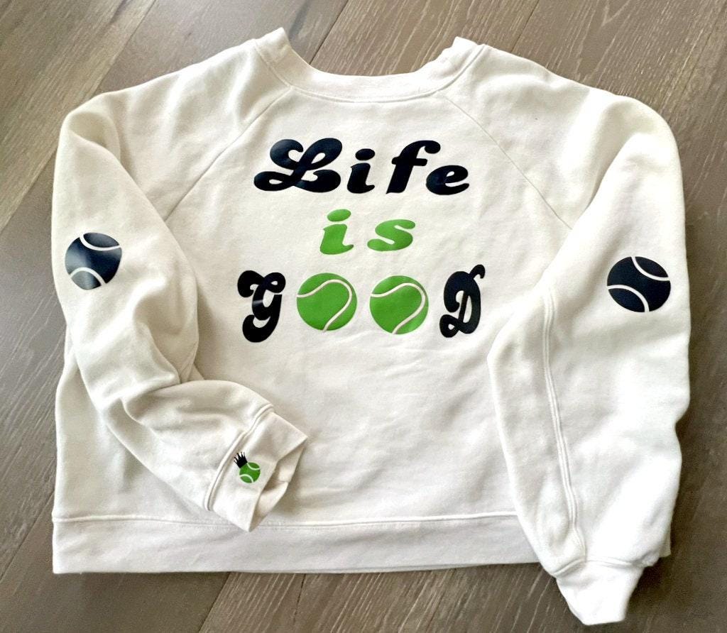 Custom Tennis Crew Shirt Sweatshirt, Personalized Tennis Shirt, Tennis Team, Tennis Gift, Tennis Club