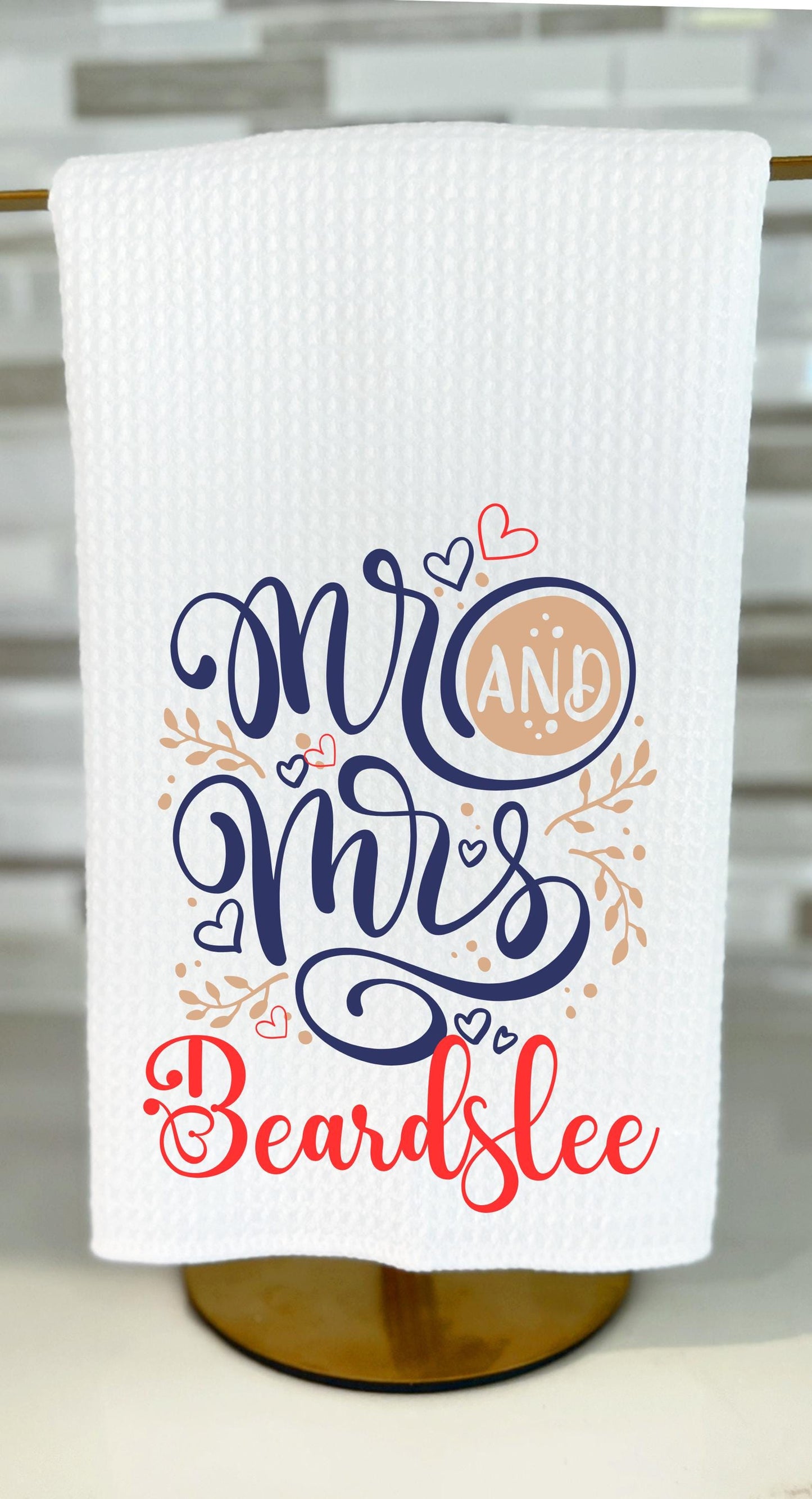 Personalized Mr. & Mrs. Tea Towel Set