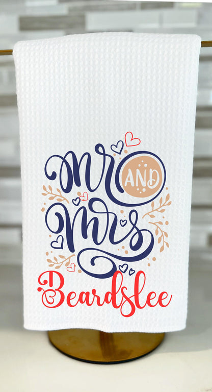 Personalized Mr. & Mrs. Tea Towel Set