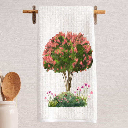 Crepe Myrtle Tree Tea Towel