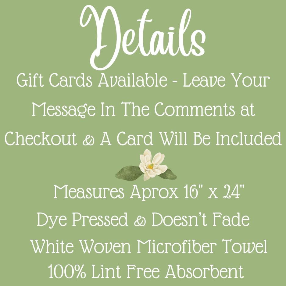 Personalized Olive Leaf Tea Towels