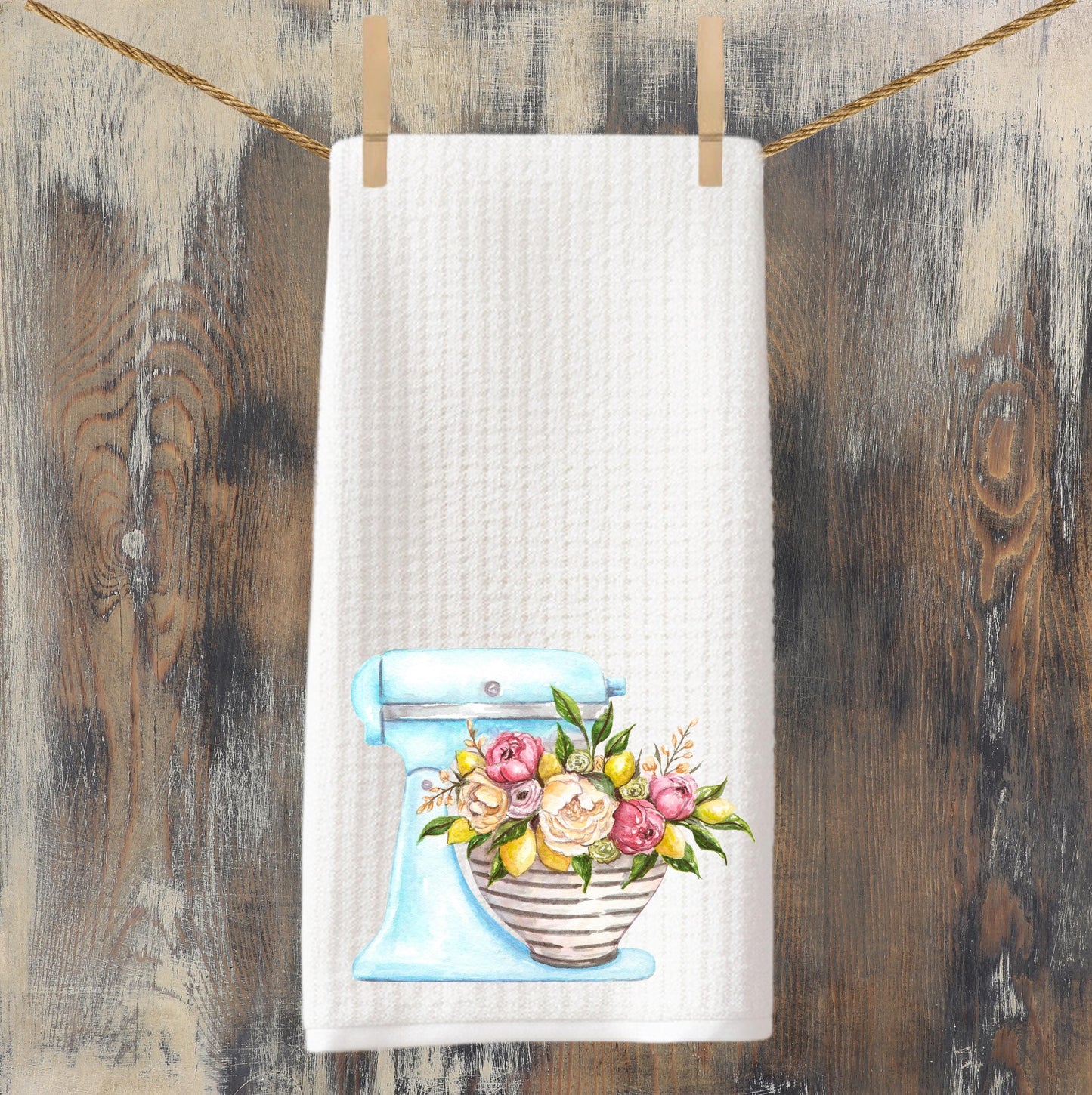 Kitchen Mixer Tea Towel Baking Kitchen Towel - Dish Towel - Hostess Homewarming Gift For Cook, Grandmother, Mom, Mimi, Grammy Mother's Day