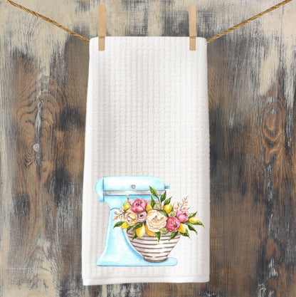 Kitchen Mixer Tea Towel Baking Kitchen Towel - Dish Towel - Hostess Homewarming Gift For Cook, Grandmother, Mom, Mimi, Grammy Mother's Day