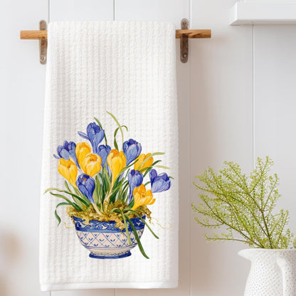Crocus Tea Towel
