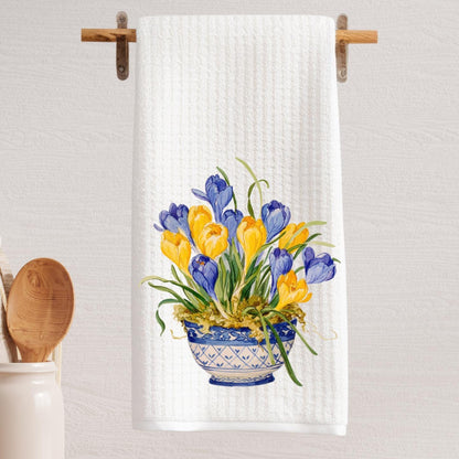 Crocus Tea Towel