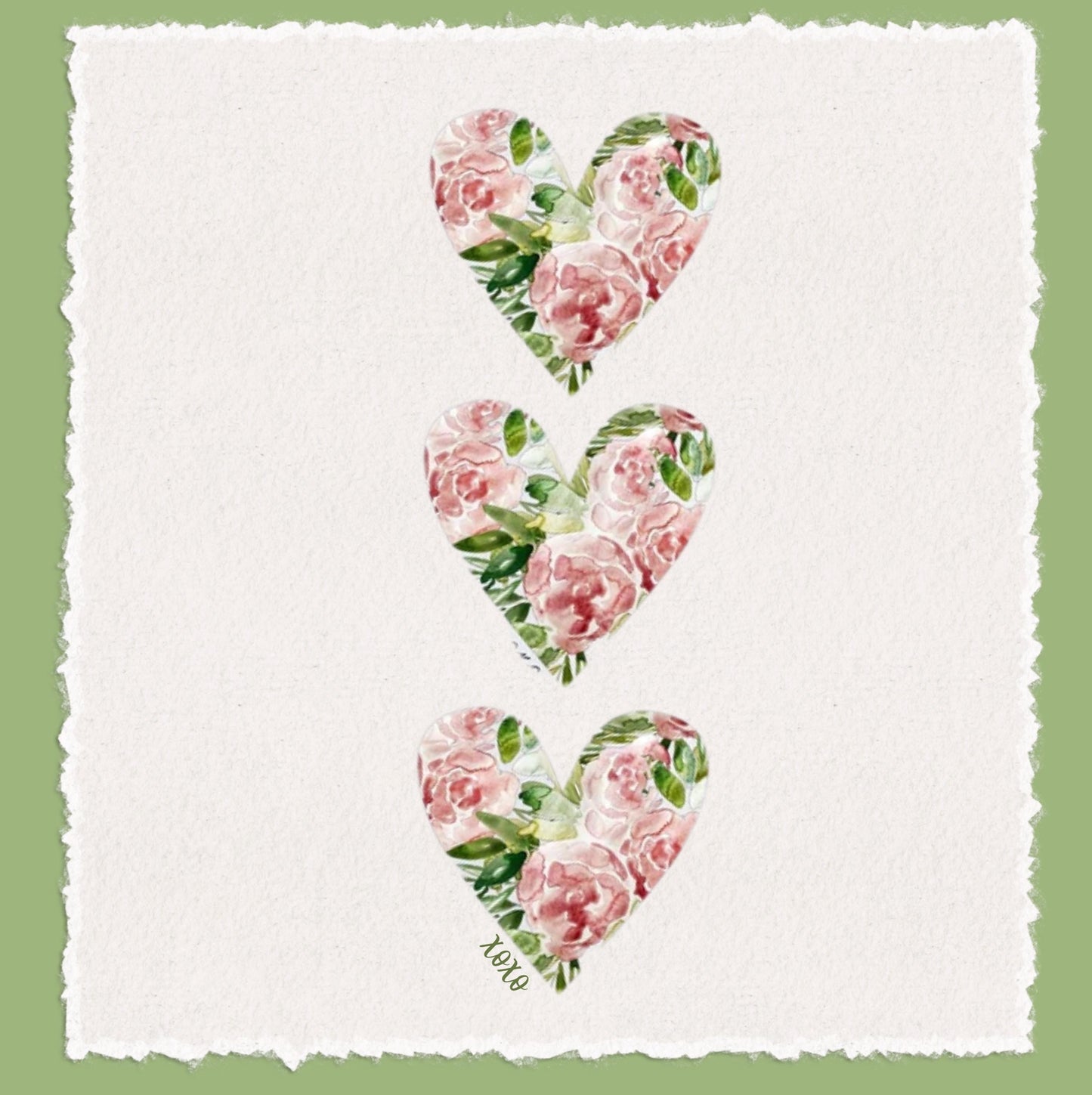 Rose Heart Tea Towel: Shabby Chic Valentine's Kitchen Decor