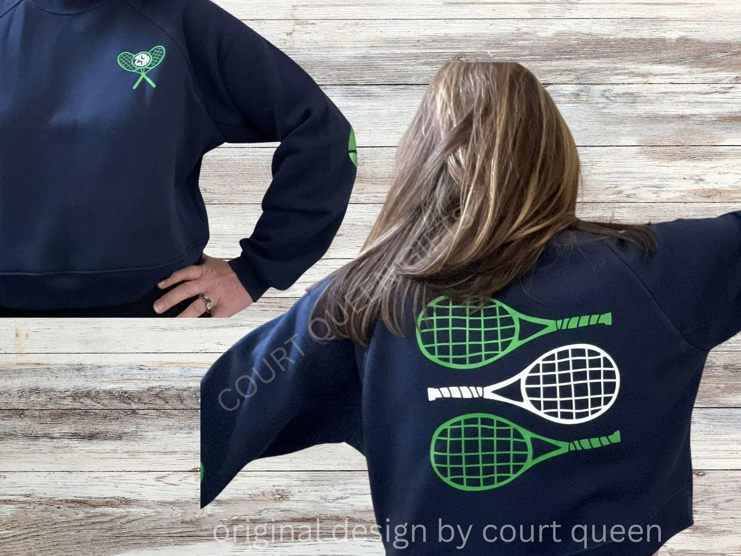 Custom Tennis Crew Shirt Sweatshirt, Personalized Tennis Shirt, Tennis Team, Tennis Gift, Tennis Club