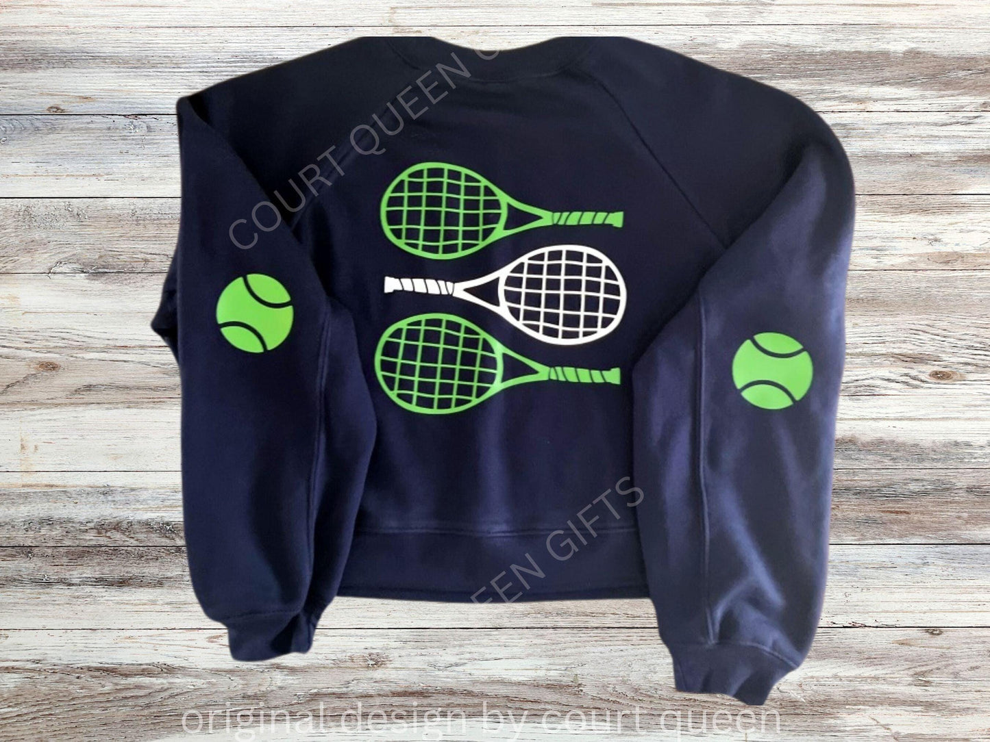 Custom Tennis Crew Shirt Sweatshirt, Personalized Tennis Shirt, Tennis Team, Tennis Gift, Tennis Club
