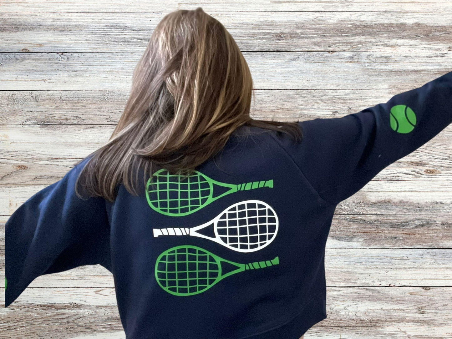 Custom Tennis Crew Shirt Sweatshirt, Personalized Tennis Shirt, Tennis Team, Tennis Gift, Tennis Club
