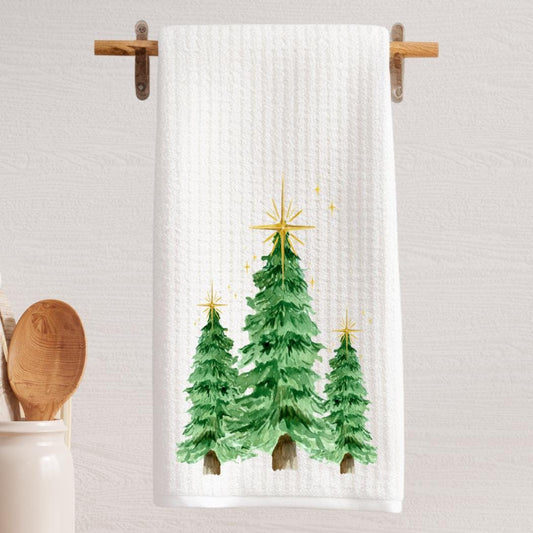 Woodland Christmas Tea Towel