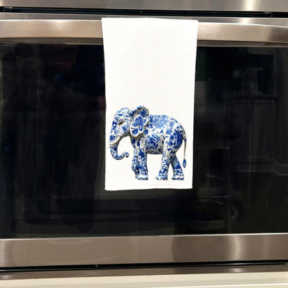 Chinoiserie Elephant Tea Towel