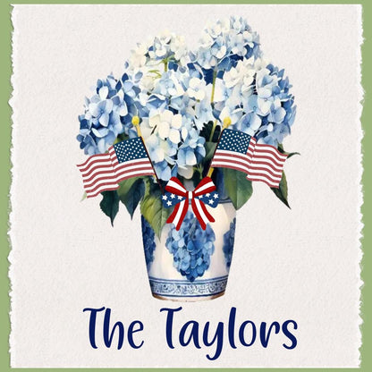 Patriotic Tea Towel Set: Red, White & Blue American Decor