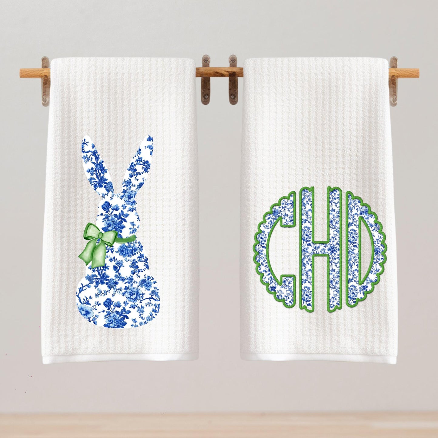Preppy Chinoiserie Tea Towel