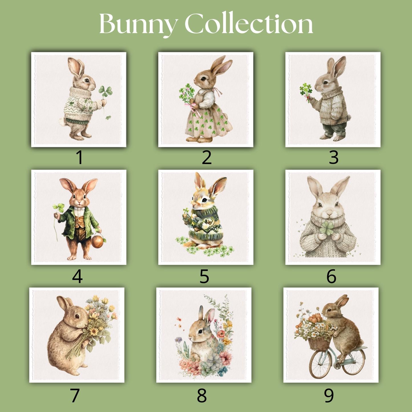 Bunny Rabbit Waffle Weave Tea Towel