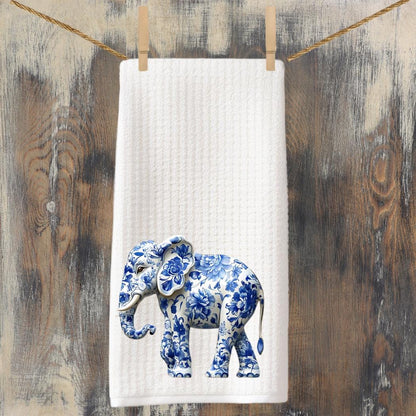 Chinoiserie Elephant Tea Towel