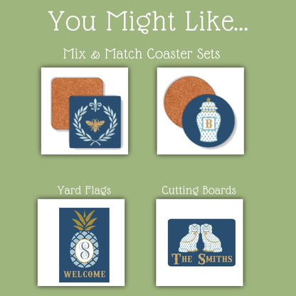 Chinoiserie Coasters: Grand Millennial Set of 4