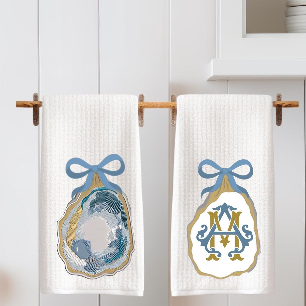 Coastal Oyster Tea Towel Collection