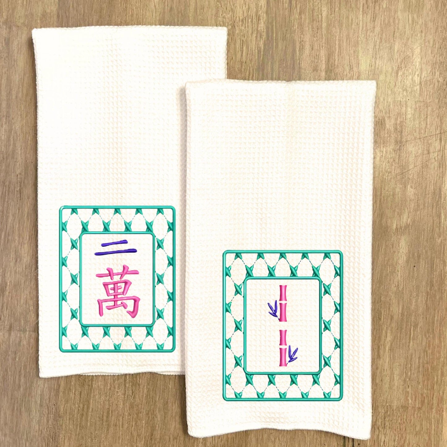 Mahjong Tea Towel Collection