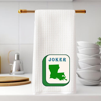 Mahjong Tea Towels - Louisiana Mardi Gras