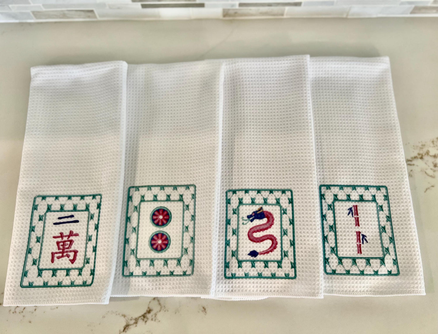Mahjong Tea Towel Collection