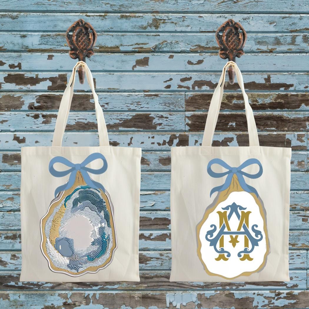 Coastal Oyster Waffle Weave Tea Towel Set