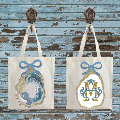 Coastal Oyster Waffle Weave Tea Towel Set