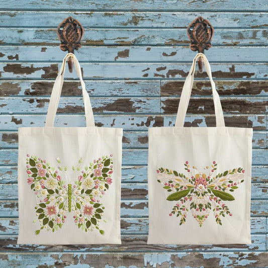 Floral Butterfly, Bee & Dragonfly Tote Collection