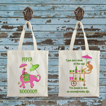 White Lotus Tote Bag Collection