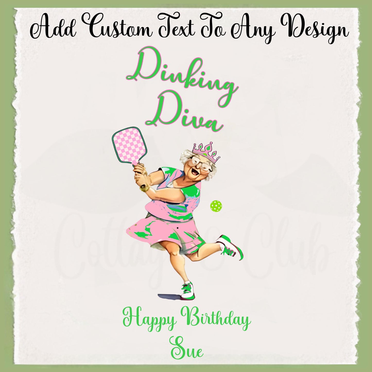 Dinking Diva Pickleball Queen tote