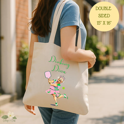 Dinking Diva Pickleball Queen tote