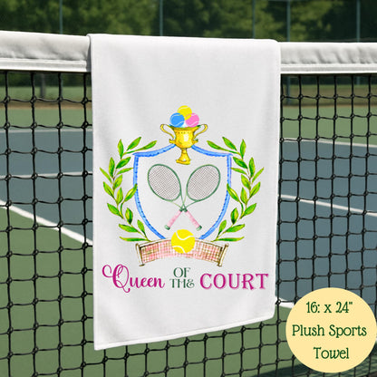 Queen of Court Tennis Tote Bag: Personalized Tennis Player Gift