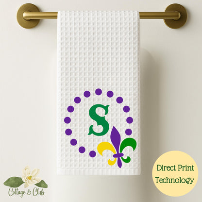 Fleur De Lis Tea Towel Set - Louisiana Heritage State Symbol - Mardi Gras - New Orleans