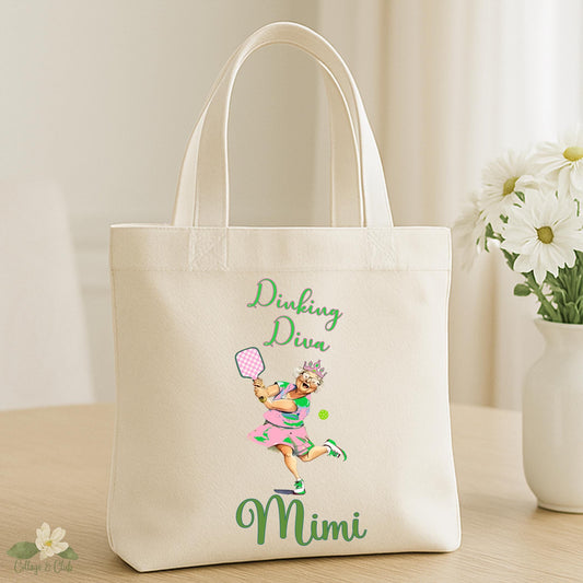 Dinking Diva Pickleball Queen tote