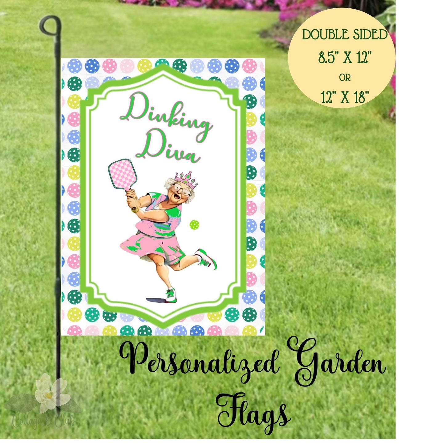 Dinking Diva Pickleball Queen tote