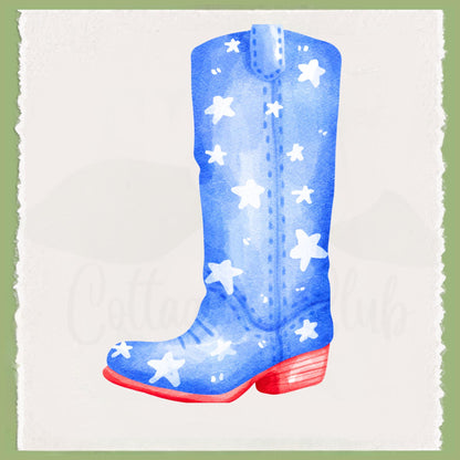 Patriotic Country Boot Tea Towel