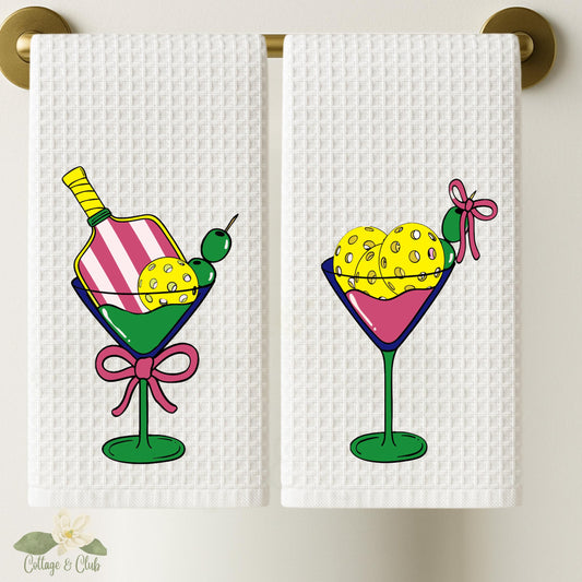 Pickletini Pickleball Tea Towel