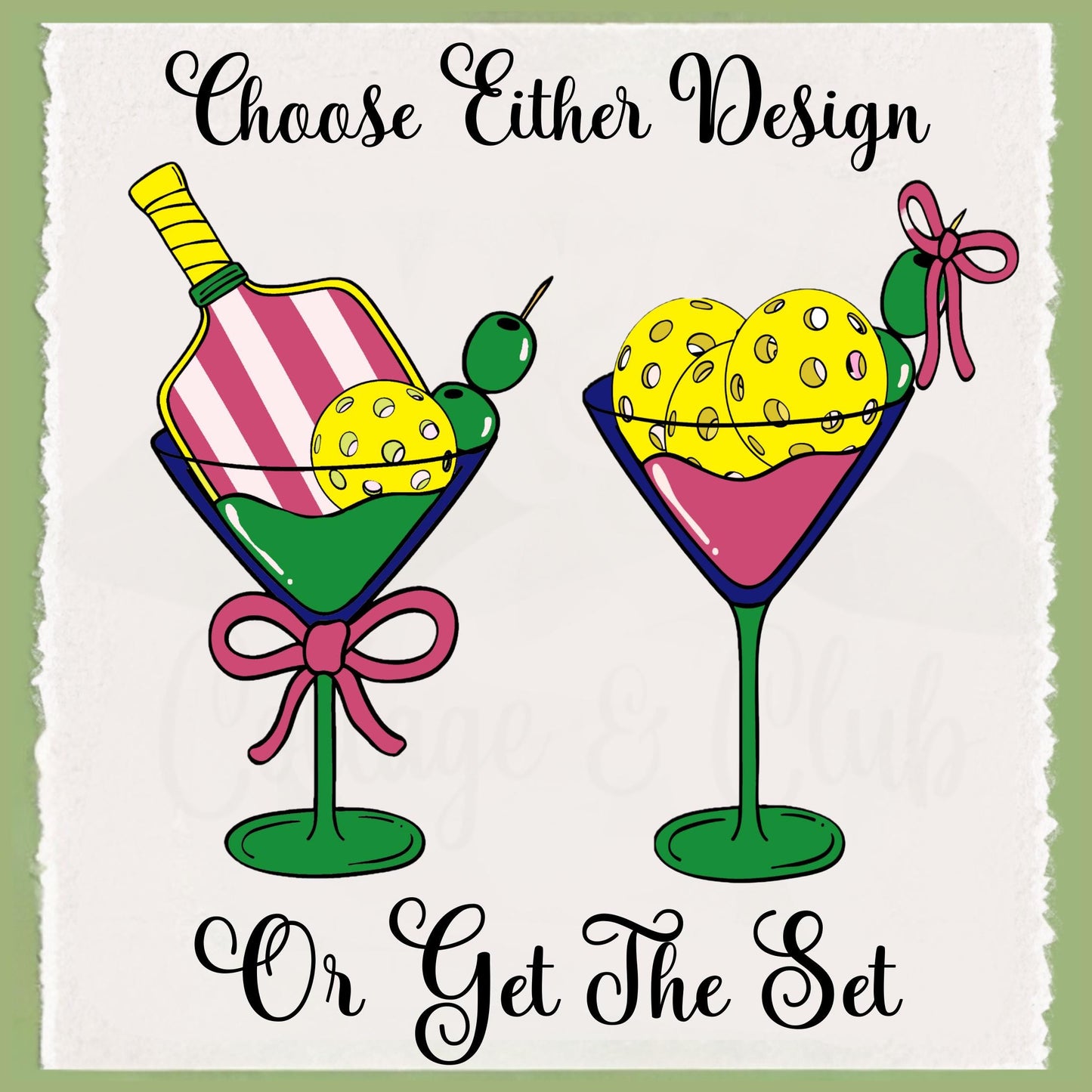 Pickletini Pickleball Towel: Martini Glass Design, Sports Gift