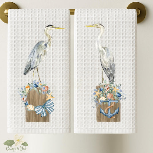 Egret Coastal Tea Towel Set