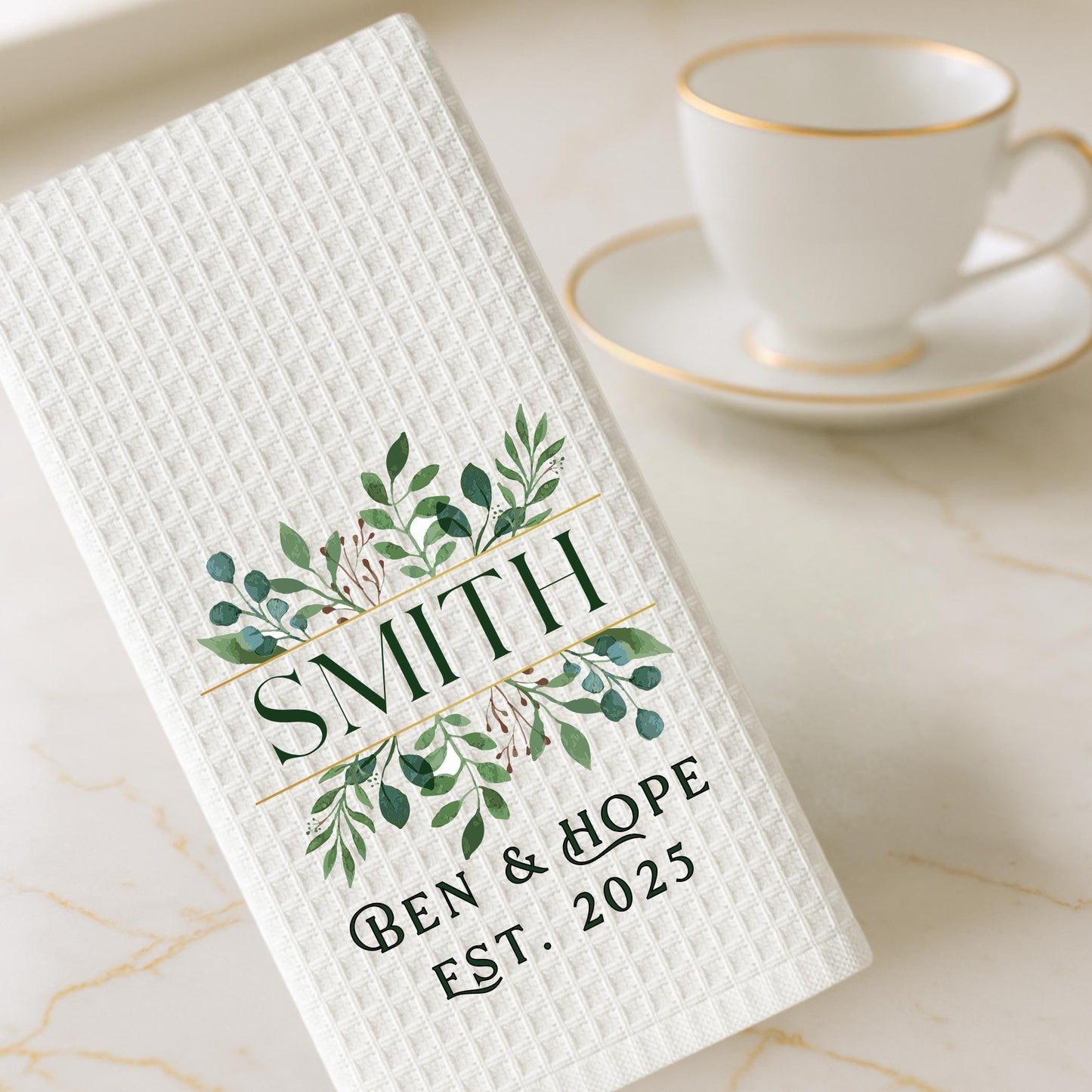 Personalized Tea Towel