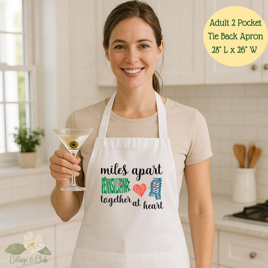 Personalized State to State Tea Towel