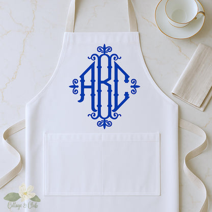 Monogram Apron: Personalized Kitchen Gift