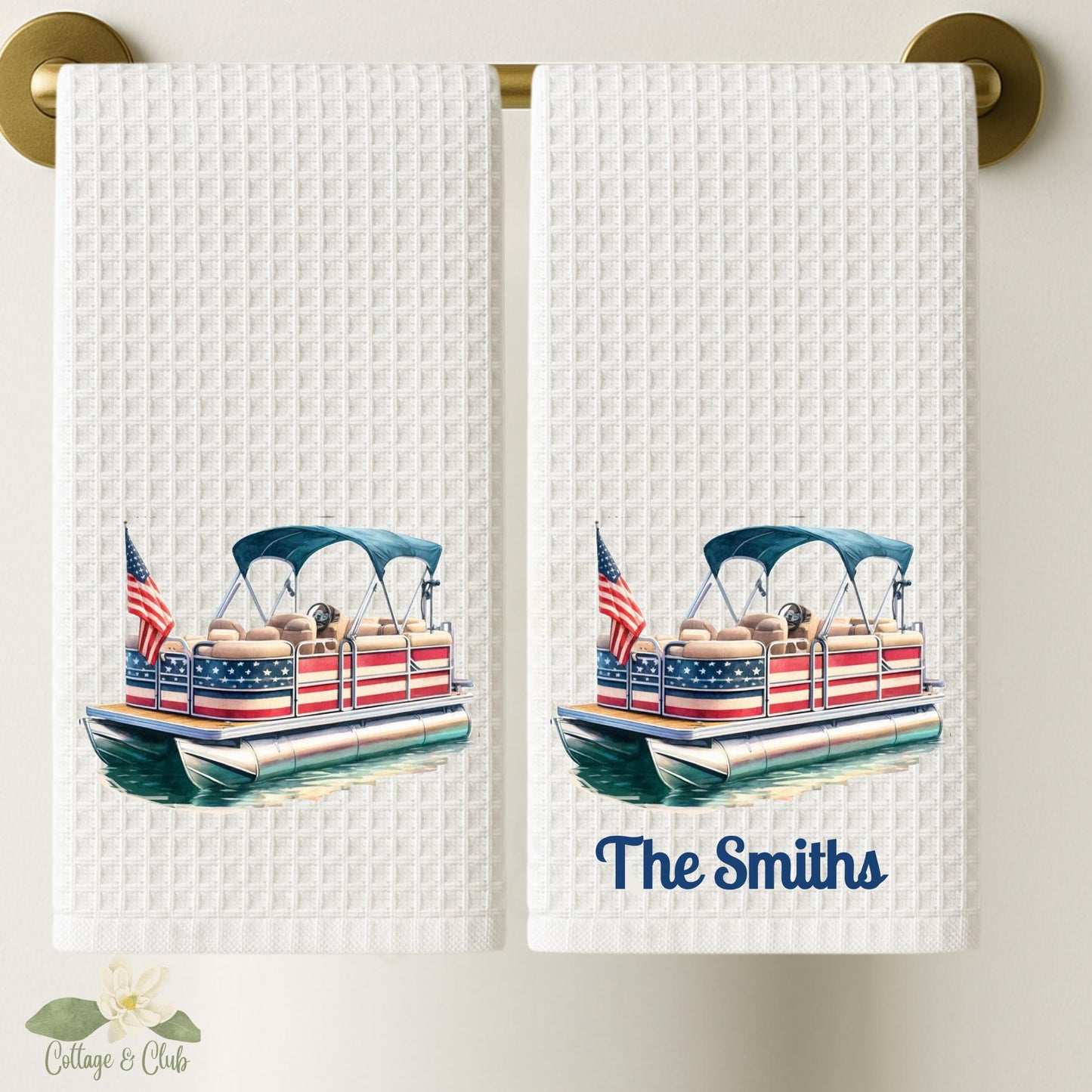Patriotic Pontoon Tea Towel