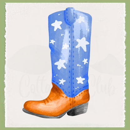 Patriotic Country Boot Tea Towel