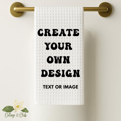 Custom Waffle Weave Tea Towel