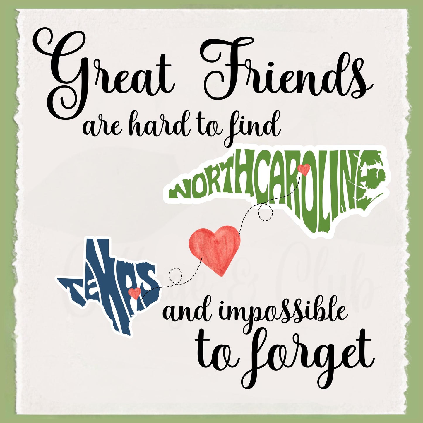 Personalized State to State Dish Towel