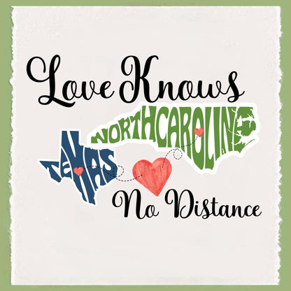 Personalized State to State Gift: Long Distance Friendship Collection