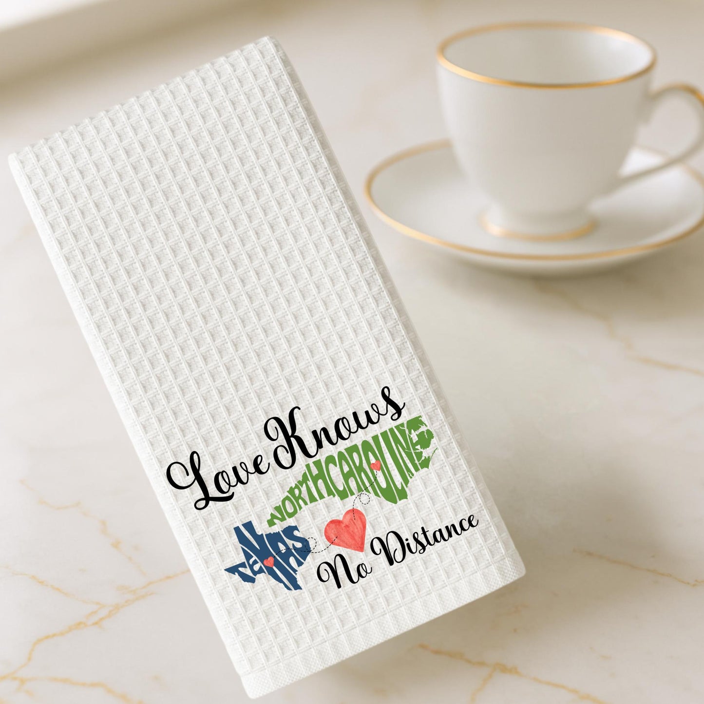 Personalized State to State Dish Towel